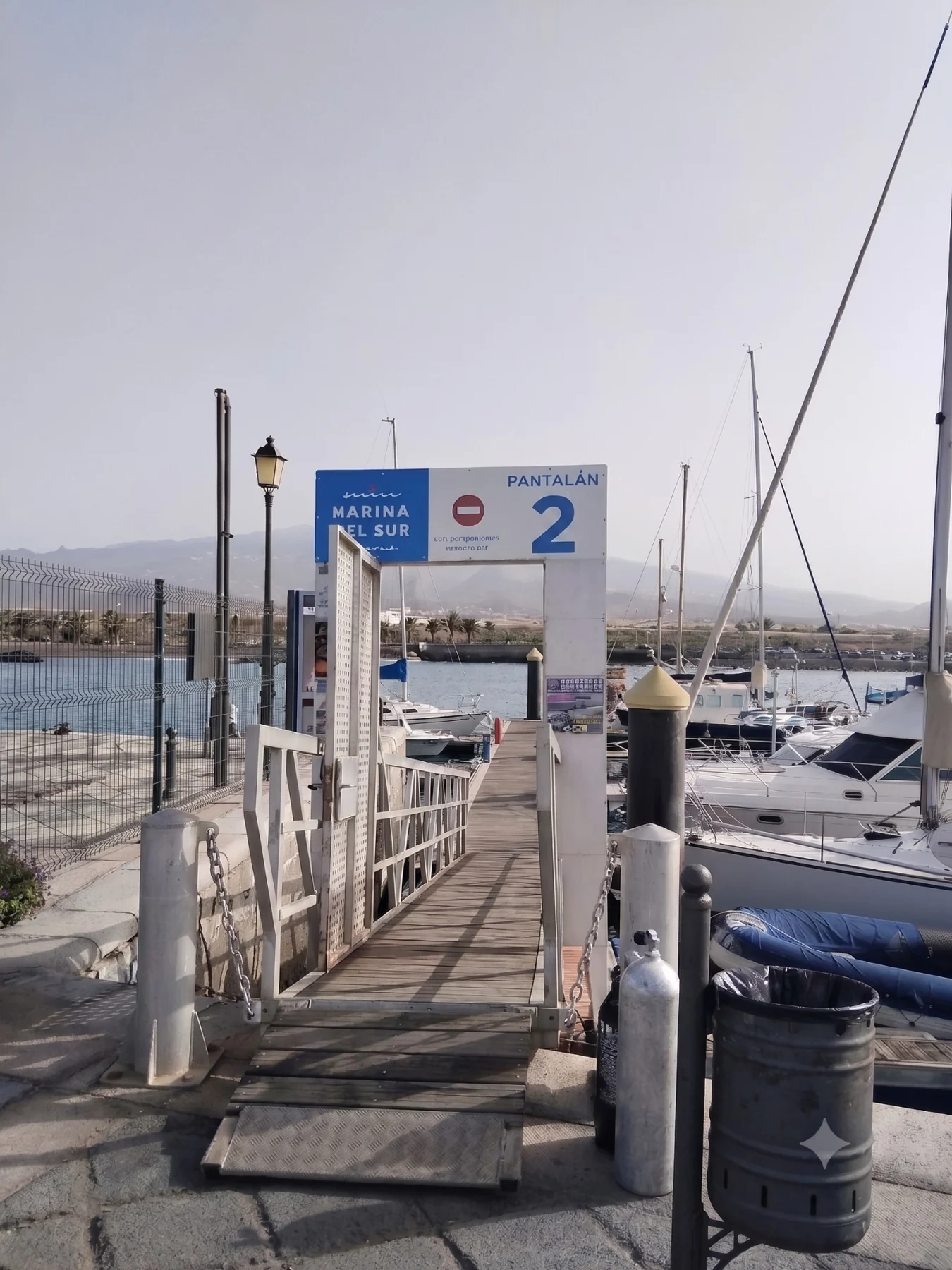 Access to pontoon 2 at a marina